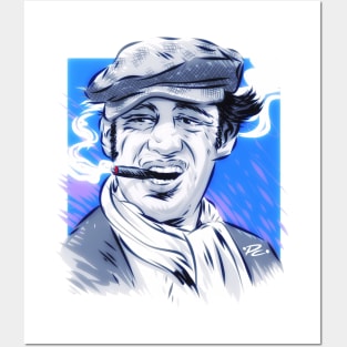 Jean Paul Belmondo - An illustration by Paul Cemmick Posters and Art